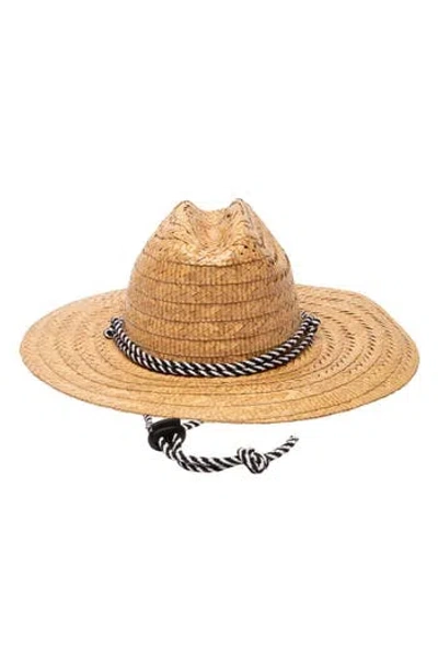 San Diego Hat Kwai Braided Straw Lifeguard Hat In Gold