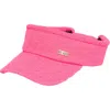 San Diego Hat Logo Hardware Stretchy Visor In Pink