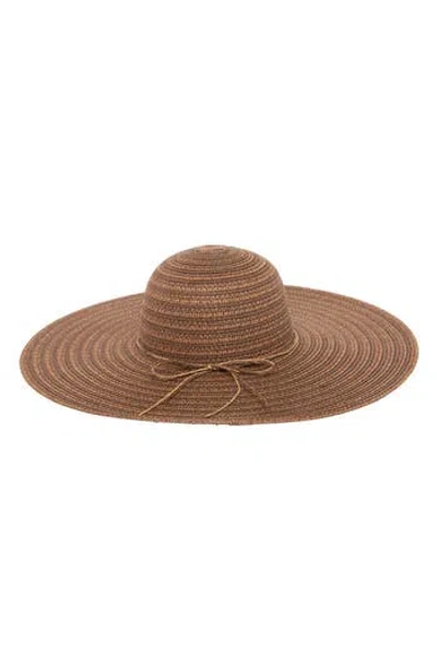 San Diego Hat Metallic Floppy Hat In Brown