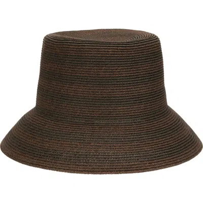 San Diego Hat Nova Ultrabraid Straw Bucket Hat In Brown