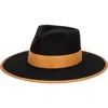 San Diego Hat Orchard Hill Wool Fedora Hat In Black