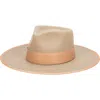 San Diego Hat Orchard Hill Wool Fedora Hat In Camel