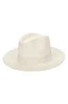 San Diego Hat Paperbraid Fedora Hat In Ivory