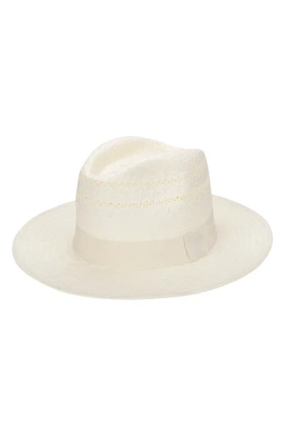 San Diego Hat Paperbraid Fedora Hat In White