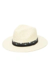 San Diego Hat Pinch Crown Fedora In Ivory