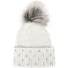 San Diego Hat Pompom Beanie In White