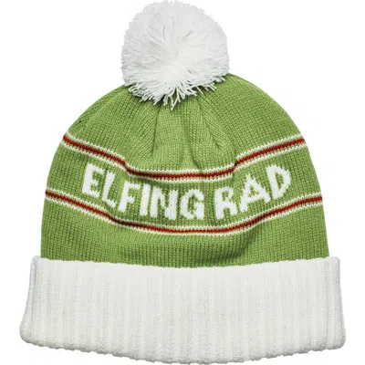 San Diego Hat Print Cuffed Beanie In Green
