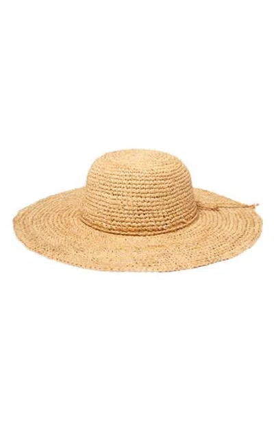 San Diego Hat Raffia Straw Large Brim Hat In Brown