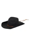 San Diego Hat Ribbon Pinch Crown Cowboy Hat In Black
