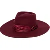 San Diego Hat Satin Ribbon Fedora In Brown