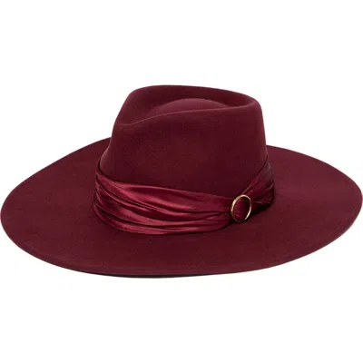 San Diego Hat Satin Ribbon Fedora In Brown