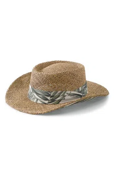 San Diego Hat Seagrass Gambler Hat In Brown