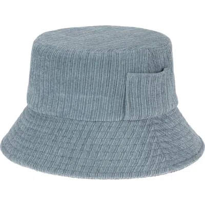 San Diego Hat Side Pocket Corduroy Bucket Hat In Blue