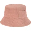 San Diego Hat Side Pocket Corduroy Bucket Hat In Rose