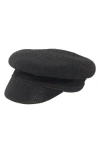 San Diego Hat Straw Cabbie Driving Cap In Black