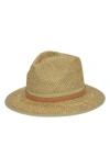 San Diego Hat Stripe Band Fedora In Natural