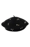 San Diego Hat Studded Veil In Black