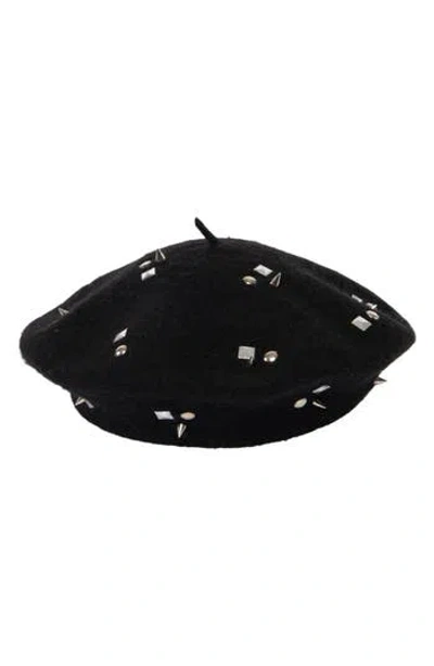 San Diego Hat Studded Veil In Black
