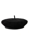 San Diego Hat Suede Beret In Black