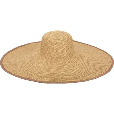San Diego Hat Sun Dial Round Floppy Hat In Brown