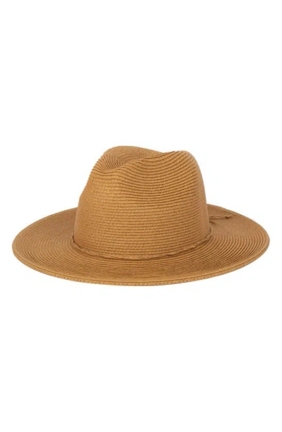 San Diego Hat Tie Band Water Resistant Fedora Hat In Brown