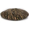 San Diego Hat Tiger Wool Blend Beret In Brown