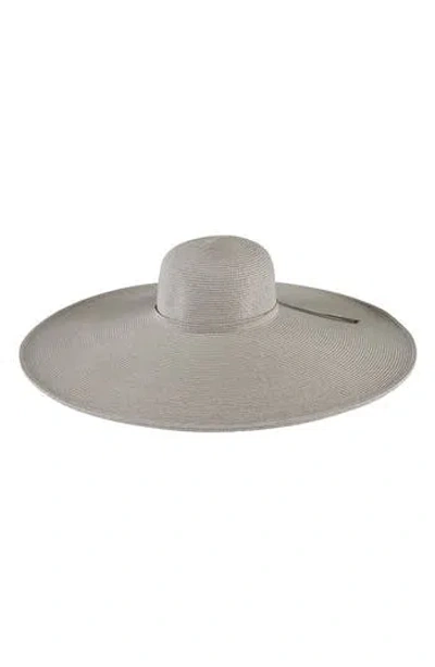 San Diego Hat Ultrabraid Xl Brim Straw Sun Hat In Gray