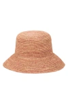 San Diego Hat Weekend Straw Bucket Hat In Orange
