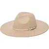 San Diego Hat Western Belt Fedora Hat In Brown