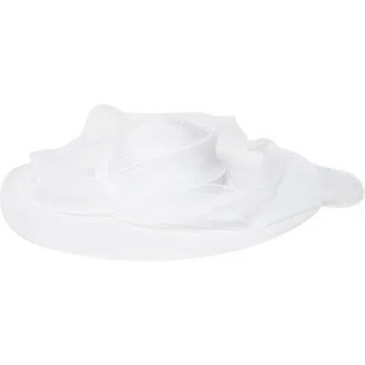 San Diego Hat Wide Brim Dress Hat In White