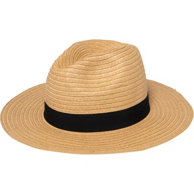 San Diego Hat Wide Brim Upf 50+ Fedora In Tobacco