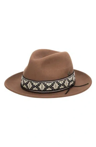 San Diego Hat Wool Felt Fedora In Brown