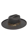 San Diego Hat Wool Felt Fedora In Charcoal