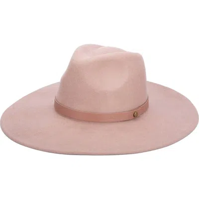 San Diego Hat Wool Felt Fedora In Pink