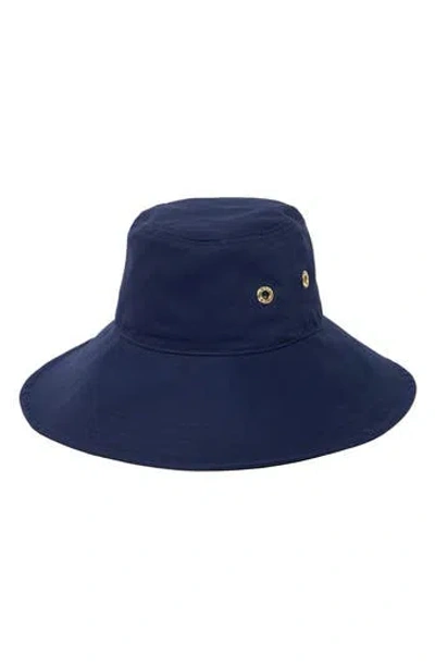 San Diego Hat X Trina Turk Wool Bucket Hat In Blue