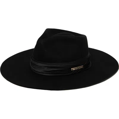 San Diego Hat X Trina Turk Wool Fedora In Brown