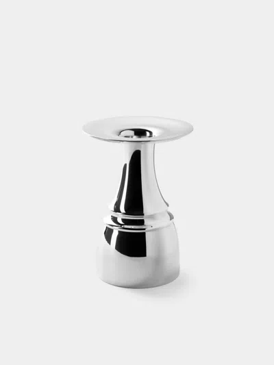 San Lorenzo 1993 Afra And Tobia Scarpa Pure Silver Vase (5.5in/13.5cm)