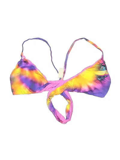 Pre-owned San Lorenzo Swimsuit Top Pink Tie-dye Pattern Swimwear