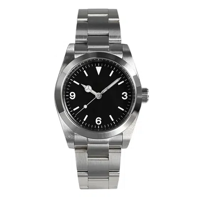 Pre-owned San Martin 36mm Explore Climbing Series Vintage Men Watch Luxury Sapphire Watch