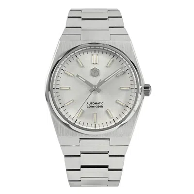 Pre-owned San Martin Men Automatic Watch 40mm Bgw-9 Luminous Mechanical Wristwatch 10atm
