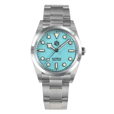 Pre-owned San Martin Vintage 36mm Luxury Mens Couples Watches Automatic Mechanical Pt5000