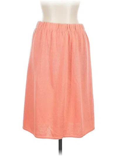 Pre-owned San Remo By Laura Knits Casual Skirt In Pink
