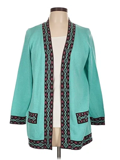 Pre-owned San Remo By Laura Knits Kimono In Blue