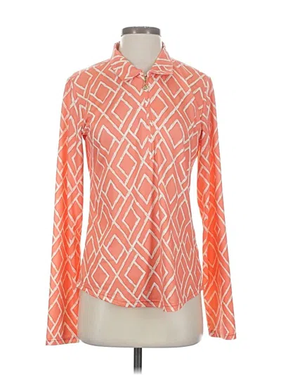 Pre-owned San Soleil Cardigan Sweater In Orange