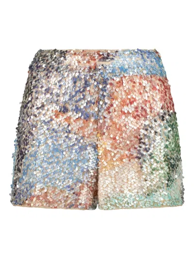Sana Osmani Chronos Sequin Shorts In Multi