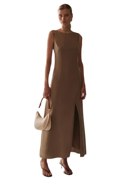 Sancia Andira Maxi Dress In Laurel Oak In Brown