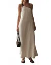 Sancia Arena Maxi Dress In White In Neutral