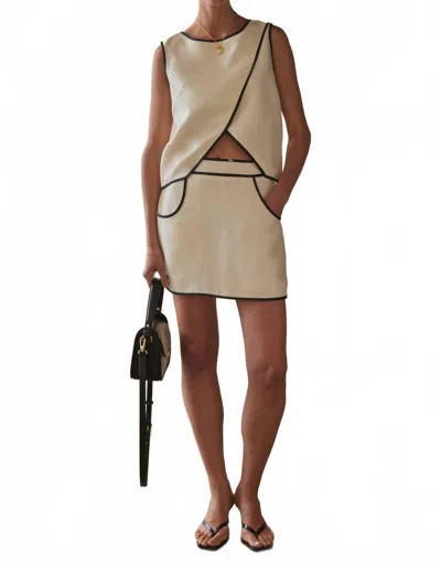 Sancia Artemis Sleeveless Top In Sea Salt In Neutral