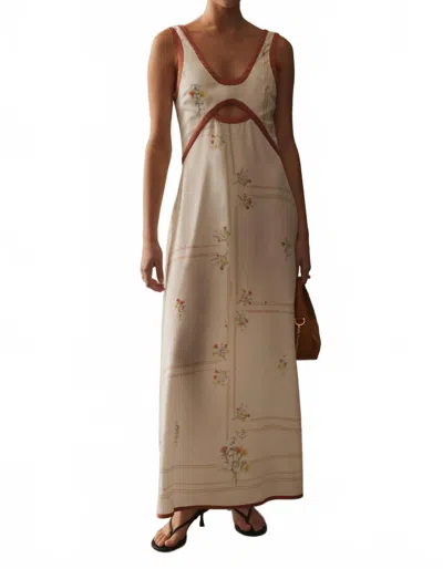 Sancia Aubrey Mini Dress In Kaia Floral In Neutral