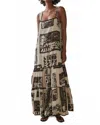 Sancia Brydie Maxi Dress In Black / White In Multi